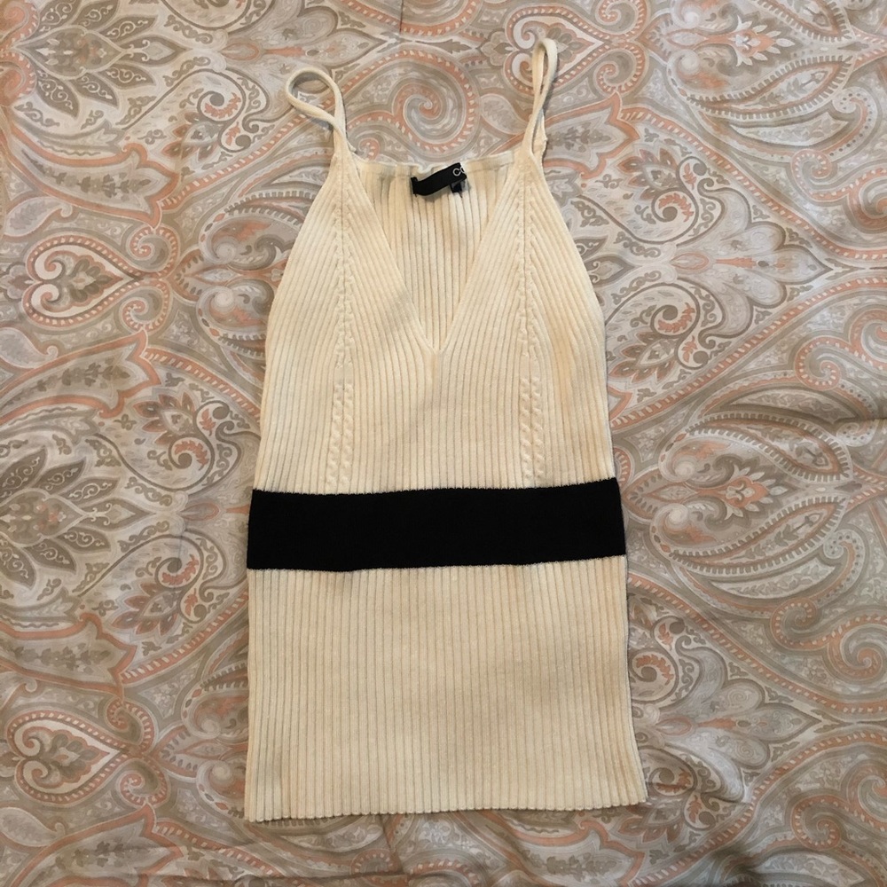 black and white tank
